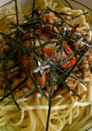 キムチ納豆de和風パスタ-レシピのメイン写真
