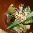 茄子とピーマン、オクラの煮浸し