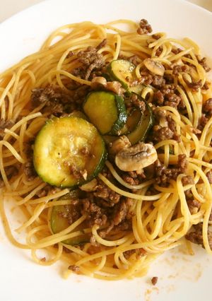 15分で簡単☆ズッキーニボロネーゼパスタ-レシピのメイン写真