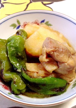 鶏じゃがと焼きししとうの煮物♪-レシピのメイン写真