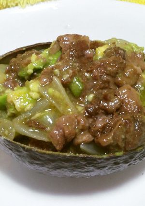 牛スジ煮込みの濃厚アボガドココット-レシピのメイン写真
