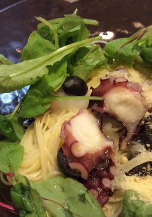 タコとベビーリーフの冷製パスタ-レシピのメイン写真