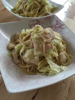 さっぱり!ささみとキャベツのネギ塩パスタ-レシピのメイン写真