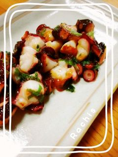 簡単おつまみ!タコとネギの炒め物♡-レシピのメイン写真