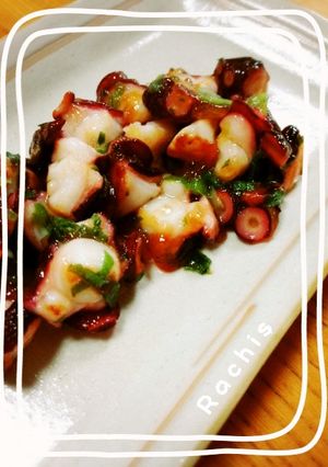 簡単おつまみ！タコとネギの炒め物♡-レシピのメイン写真