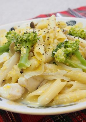 ワンポット！チキンコーンクリームパスタ-レシピのメイン写真