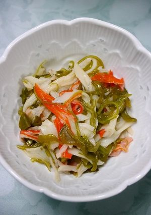 簡単！めかぶカニカマ酢-レシピのメイン写真