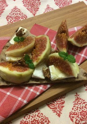 秋*いちじくとチーズのオープンサンド-レシピのメイン写真