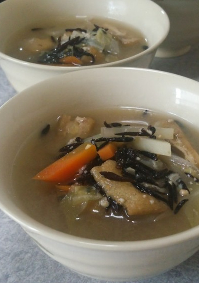根菜とひじき重ね煮のお味噌汁-レシピのメイン写真
