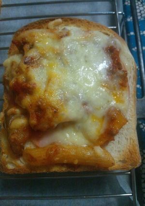 ズボラ朝食残り物グラタンで簡単トースト♪-レシピのメイン写真