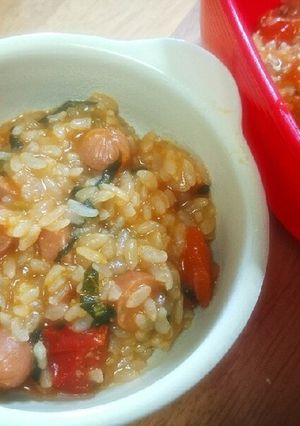 ほうれん草とトマトのリゾット-レシピのメイン写真