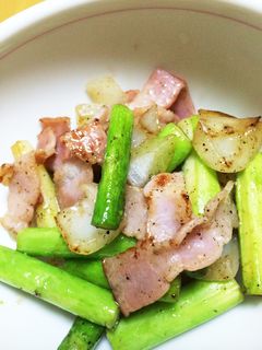 アスパラベーコン炒め-レシピのメイン写真