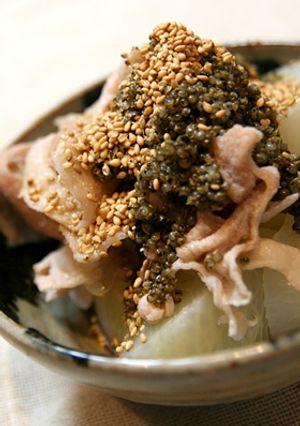 大根と豚のあったかトンブリ胡麻サラダ！-レシピのメイン写真