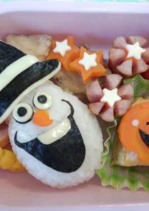 ☆キャラ弁☆ハロウィン☆アナ雪☆オラフ☆-レシピのメイン写真