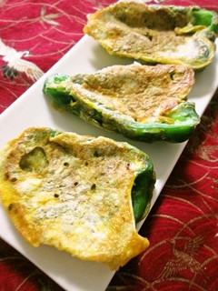 弁当に♡ピーマンのチーズとろろ昆布ピカタ-レシピのメイン写真