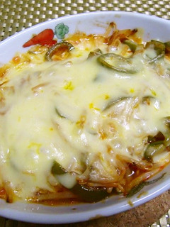 ★簡単!*もやしとピーマンのチーズ焼き*-レシピのメイン写真