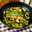 秋鮭と野菜☆フライパン蒸し焼き