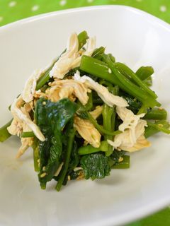 空芯菜と鶏ささみの中華サラダ-レシピのメイン写真