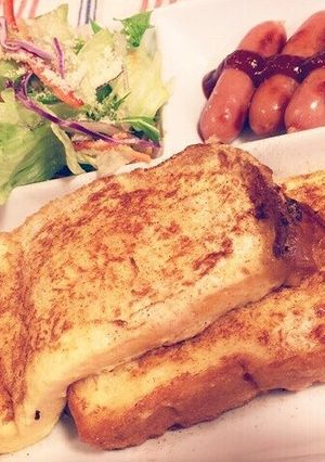 カフェ風な朝に♪フレンチトーストプレート-レシピのメイン写真