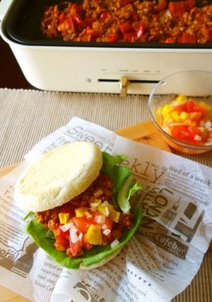 ホットプレートで☆メキシカンバーガー-レシピのメイン写真