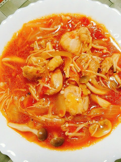 めちゃくちゃ簡単!鶏肉のトマト缶煮込み-レシピのメイン写真
