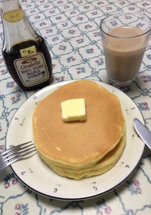 バター風味のフワフワホットケーキ!!-レシピのメイン写真