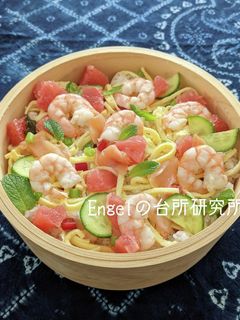 グレープフルーツ寿司【ライスサラダ】-レシピのメイン写真