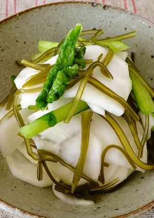 【昆布屋レシピ】きざみ昆布とかぶの漬物-レシピのメイン写真