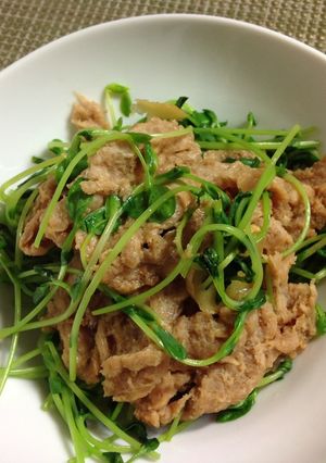 【惣菜】ベトナム風お肉と豆苗炒め-レシピのメイン写真