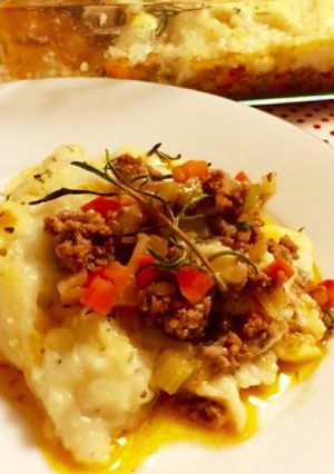 メキ風♪マッシュポテトのミートグラタン-レシピのメイン写真