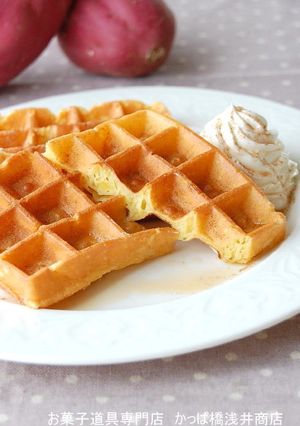 スイートポテトワッフル-レシピのメイン写真