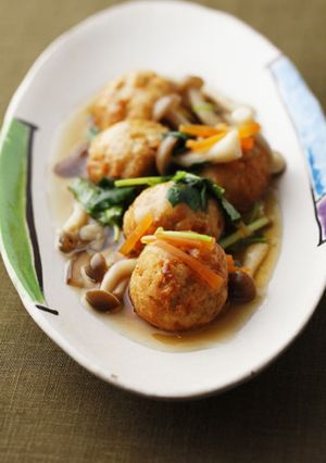 おから入り肉団子のきのこあんかけ-レシピのメイン写真