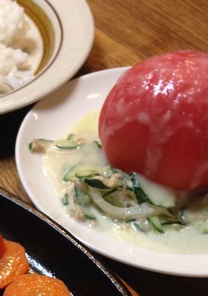 丸ごとトマトのサラダ-レシピのメイン写真