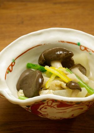 霜降りひらたけと蕪の煮びたし-レシピのメイン写真