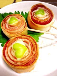 キャンディベーコン♡枝豆春巻き♪お弁当に-レシピのメイン写真