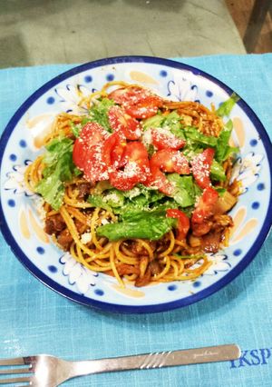 タコススパゲティ。ありでしょ!-レシピのメイン写真