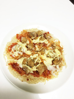 テレビで話題☆そうめんピザ☆簡単-レシピのメイン写真