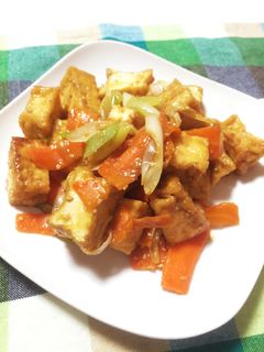 厚揚げと人参の甘味噌炒め-レシピのメイン写真