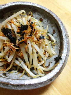 モヤシの磯の香り炒め*あみえびと海苔-レシピのメイン写真