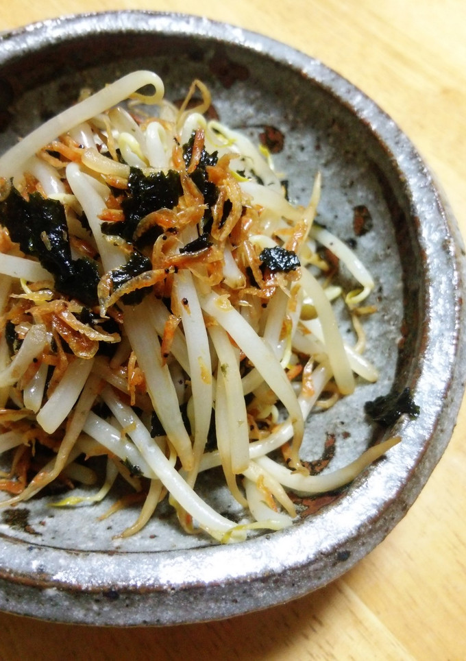 モヤシの磯の香り炒め＊あみえびと海苔-レシピのメイン写真
