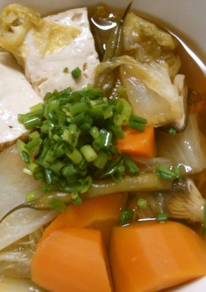 簡単！ 白菜といんげん 焼き豆腐の 煮物-レシピのメイン写真