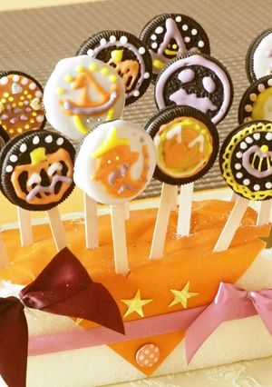 ハロウィンクッキー　オレオポップス-レシピのメイン写真