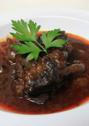 牛すじ肉の赤ワイン＋赤出し煮込み-レシピのメイン写真