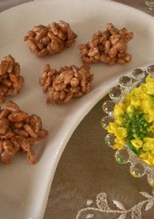 ひなあられで二度おいしい簡単パフチョコ♪-レシピのメイン写真
