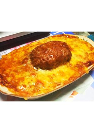 混ぜるだけハンバーグドリア-レシピのメイン写真