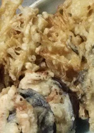 えのきの塩昆布揚げと茄子の桜エビ揚げ-レシピのメイン写真