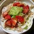 ⭐さっぱりトマトダレの冷やしうどん⭐