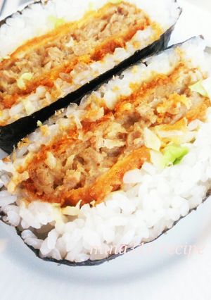 からしマヨのコロッケおにぎらず-レシピのメイン写真