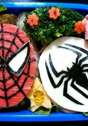 キャラ弁☆スパイダーマン-レシピのメイン写真