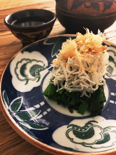 今夜のおつまみ♪ ニラたっぷりしらす盛り-レシピのメイン写真